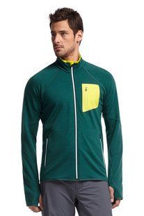 Кофта Icebreaker Atom LS Zip MEN [pine/chartreuse/white] - S
