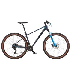 Велосипед KTM CHICAGO 291 29" рама S/38 серый (черно-голубой), 2022
