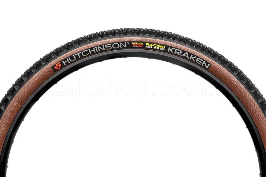 Покрышка Hutchinson KRAKEN 29х2,4 RLAB Hardskin Race Ripost XC 66tpi Tubeless Ready Складная Black/Tan