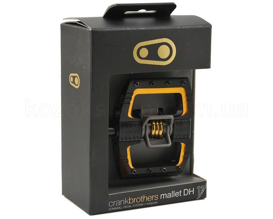 Контактные педали CrankBrothers MALLET DH 11 [Black / Gold]