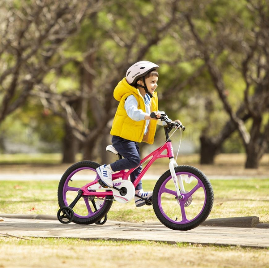 Дитячий велосипед RoyalBaby GALAXY FLEET PLUS MG 16", OFFICIAL UA, рожевий