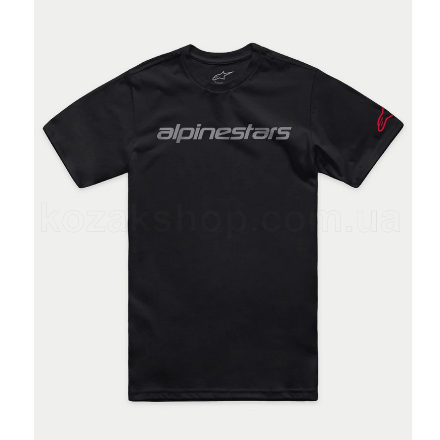 Футболка Alpinestars LINEAR WORDMARK 2.0 CSF TEE [BLACK/GREY/RED] - M