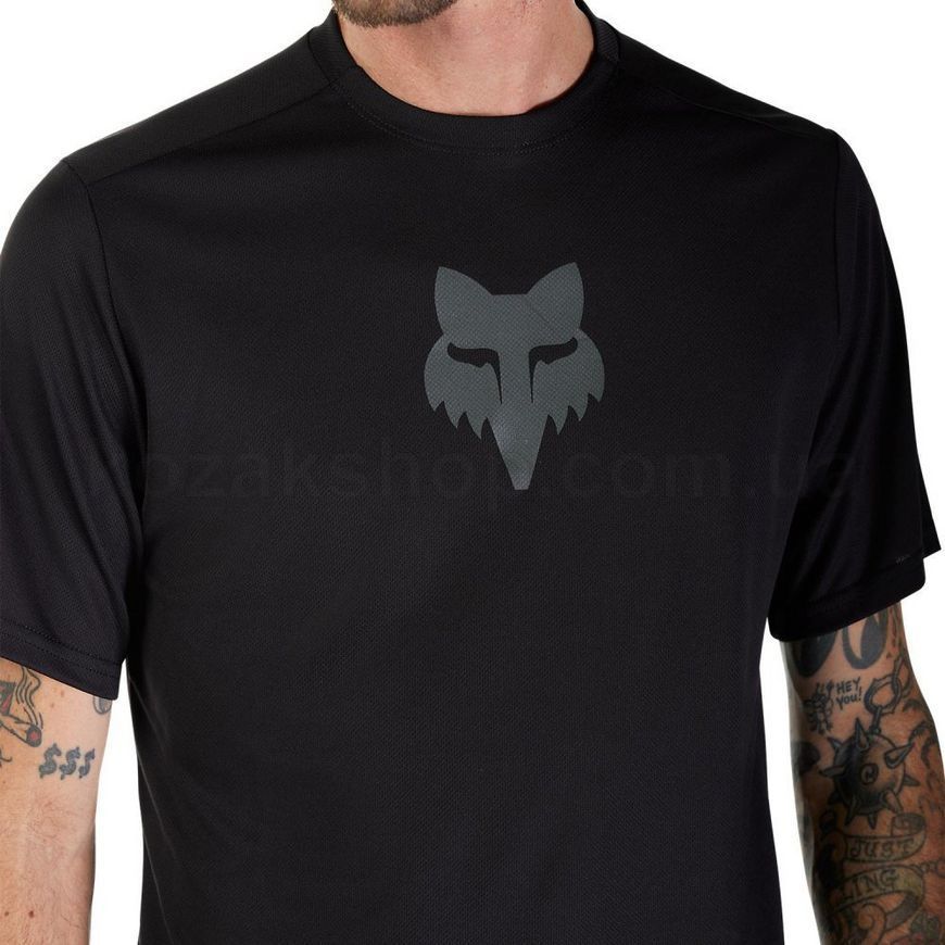 Вело джерси FOX RANGER SS Jersey - FOXHEAD [Black], M