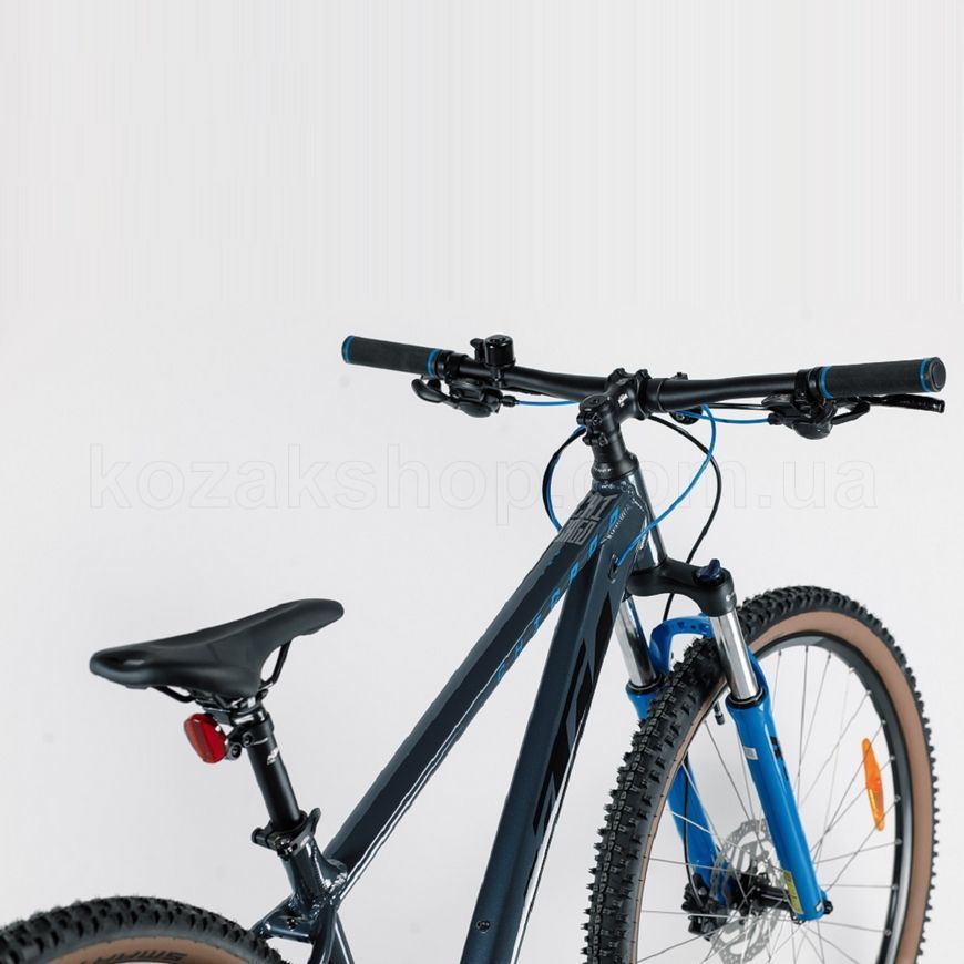 Велосипед KTM CHICAGO 291 29" рама S/38 сірий (чорно-блакитний), 2022