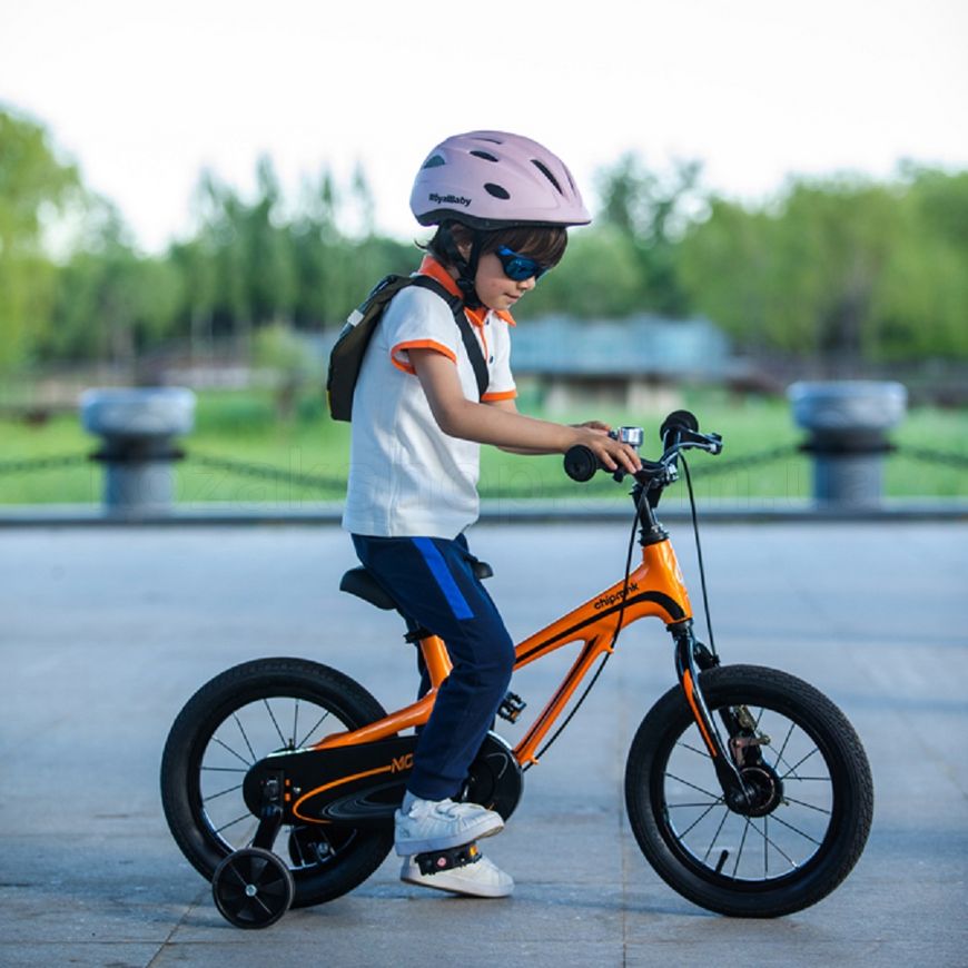 Дитячий велосипед RoyalBaby Chipmunk MOON 18", Магній, OFFICIAL UA, помаранчевий