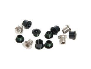 Бонки SRAM chainring bolt kit 4x3 M8.5x7 / M8.5x5 aluminum black / M8 steel silver triple qty 4
