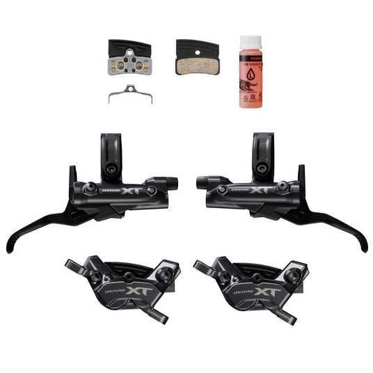Тормоз Shimano Deore XT M8220 4-поршневой комплект передний/задний