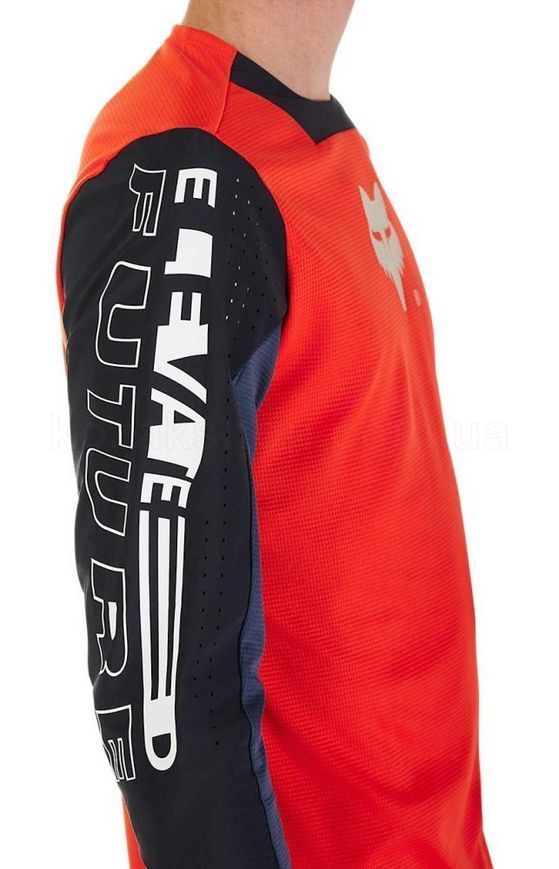 Вело джерси FOX DEFEND LS Jersey - ELEVATED [Flo Red], M