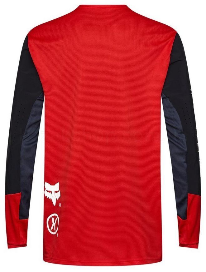 Вело джерси FOX DEFEND LS Jersey - ELEVATED [Flo Red], M