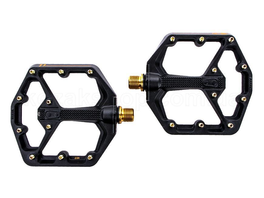 Педали CrankBrothers STAMP 11 [Black / Gold] - LARGE