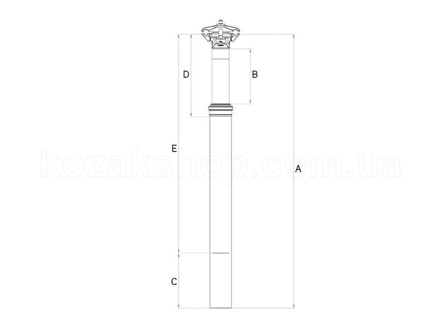 Дроппер RockShox Reverb AXS 31.6mm 200mm Travel (includes post, battery, Charger) (remote sold separately)B1