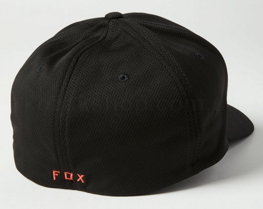Кепка FOX LITHOTYPE FLEXFIT 2.0 HAT [Black/Orange], S/M