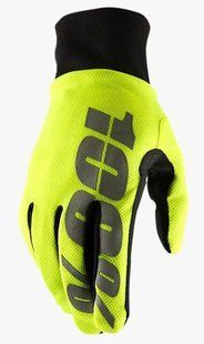 Водостойкие перчатки RIDE 100% BRISKER Hydromatic Waterproof Glove [Fluo Yellow], S (8)
