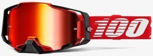 Маска Ride 100% ARMEGA Goggle Red - Mirror Red Lens, Mirror Lens