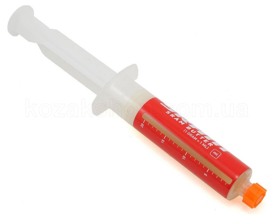 Смазка SRAM Butter Grease 20 ml Syringe, FRICTION REDUCING GREASE BYS LICKOLEUM