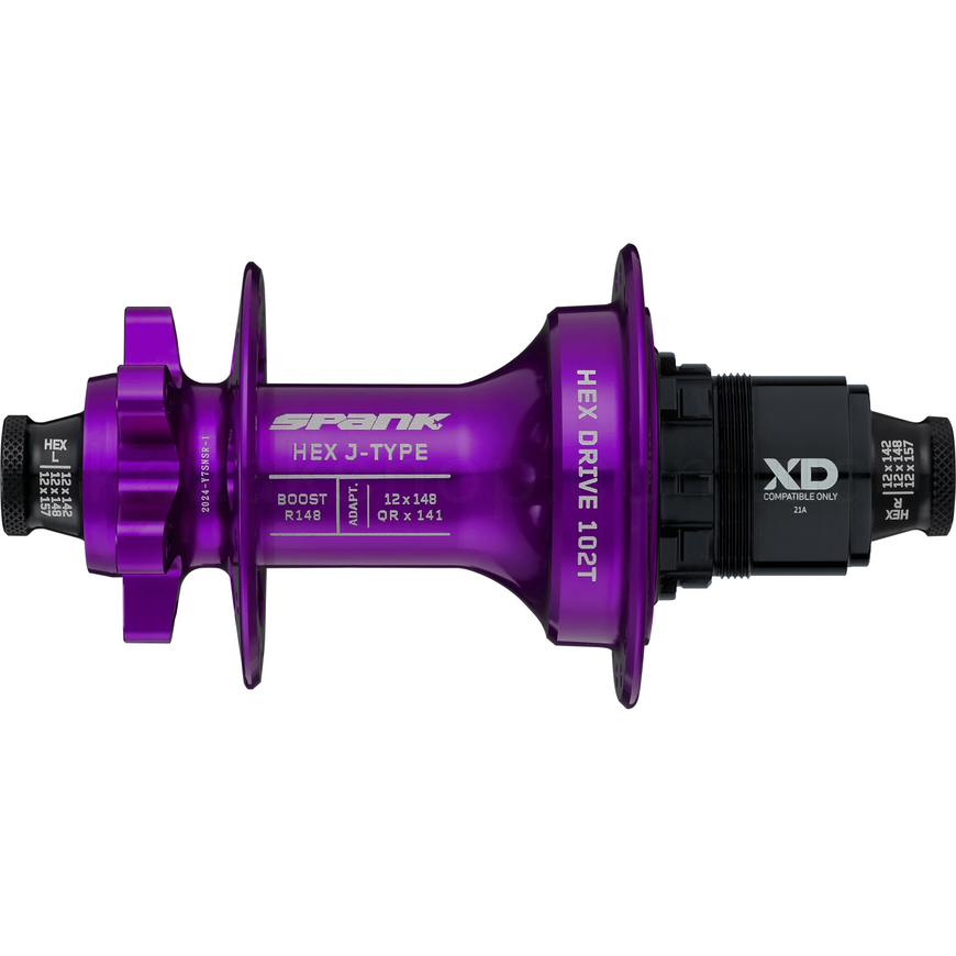 Втулка задняя SPANK HEX J-Type Boost R148 XD 32H, Purple