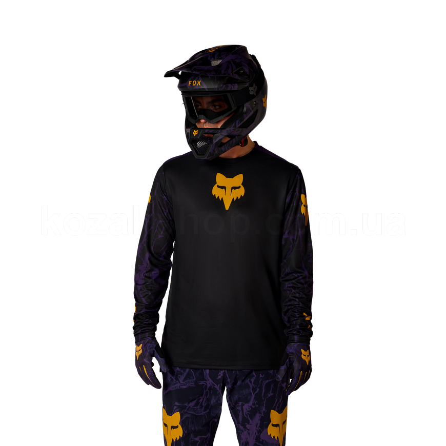 Вело джерси FOX RANGER LS Jersey - IMAGE PRINT [Plum Purple], M
