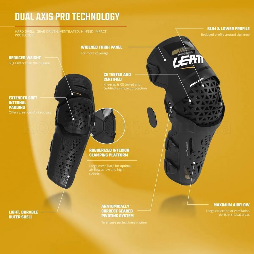 Наколінники LEATT DUAL AXIS Knee Guard [Forge], S/M