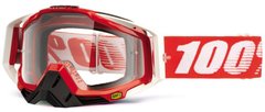 Маска 100% RACECRAFT Goggle Fire Red - Clear Lens