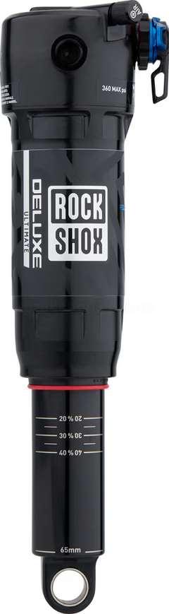 Амортизатор RockShox Deluxe Ultimate RCT - 205X62.5 Linear Air, 0 Neg/1 Pos Token, LinearReb/LowComp,380lb LockoutForce, Trunnion Standard - C1