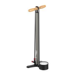 Підлоговий насос Lezyne STEEL FLOOR DRIVE HV Манометр 3,5" [Сріблястий матовий]