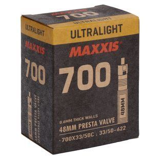 Камера Maxxis ULTRALIGHT 700X33/50C Presta 48мм