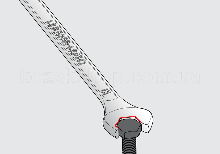 Ключ рожковый трехгранный комбинированный IBEX 15 Unior Tools Combination wrench IBEX
