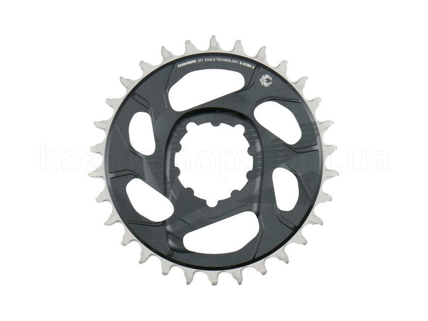 Зірка SRAM X-Sync 2 30T Direct Mount -4mm Offset Eagle Cold Forged Lunar Grey (finish of GX Eagle C1 matches crank arms)