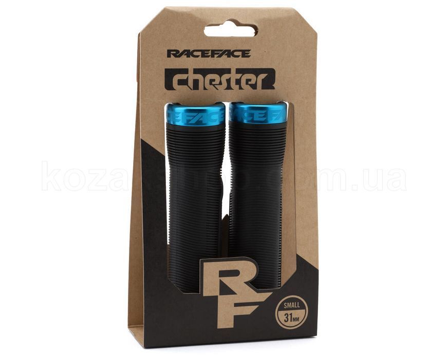 Гріпси Race Face CHESTER, 31MM, [BLACK,TURQOISE]