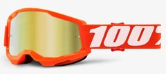 Детская маска 100% STRATA 2 Youth Goggle Orange - Mirror Gold Lens, Mirror Lens