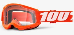 Детская маска 100% STRATA 2 Youth Goggle Orange - Clear Lens, Clear Lens