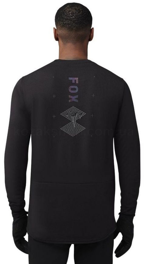 Вело джерси FOX RANGER DRI-RELEASE LS JERSEY - LUNAR [Black], M