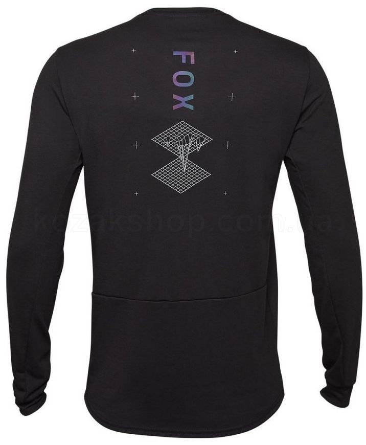 Вело джерси FOX RANGER DRI-RELEASE LS JERSEY - LUNAR [Black], M