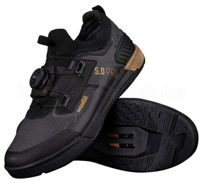 Контактне вело взуття LEATT 5.0 HydraDri Pro Clip Shoe [Black], 10