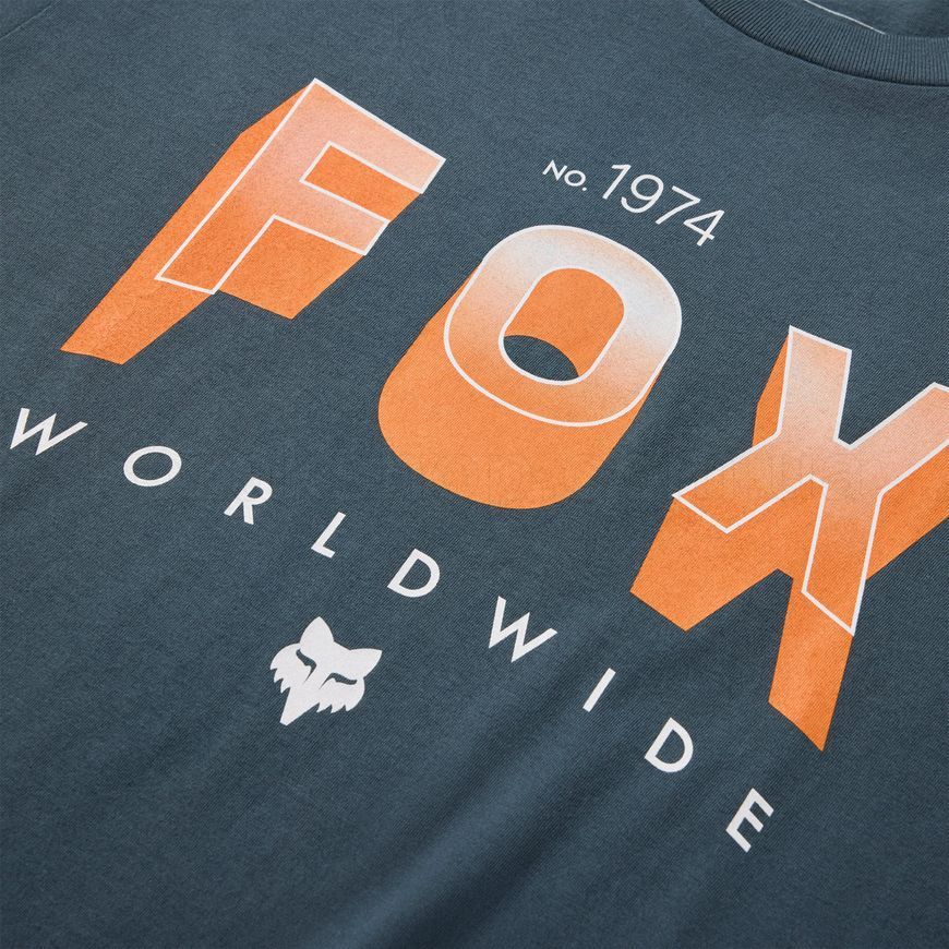 Футболка FOX Short Sleeve Tee - BLOCK [Deep Cobalt], M