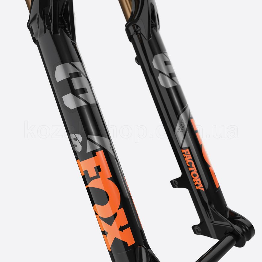 Вилка FOX 2021 38 K FLOAT 29in F-S 180 Grip 2 HSC LSC HSR LSR 15QRx110 1.5 T 58HT 44mm Rake AM Shiny Blk Orange/Gloss Blk Logo