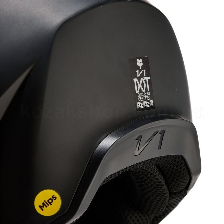 Мотошолом FOX V1 SOLID Helmet [Matte Black], XL