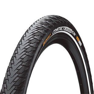 Покрышка Continental Contact Cruiser, 26 x 2.00, черная, не складная светоотражающая