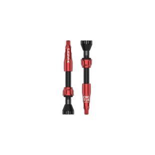 Ніпель Lezyne CNC TLR VALVE 44 мм - 2 шт [Red]