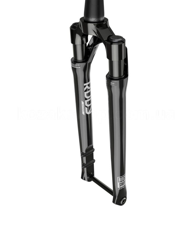 Вилка RockShox RUDY Ultimate Race Day - Crown 700c 12x100 30mm Gloss Black 45offset Tapered SoloAir (includes Fender, Star nut, Maxle Stealth) A1