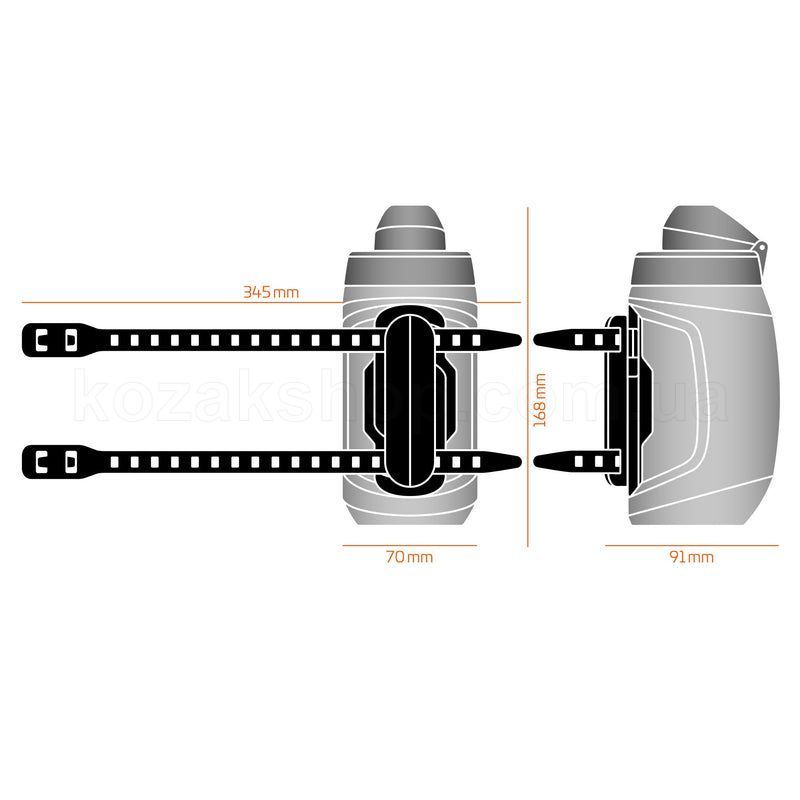 Фляга FIDLOCK TWIST bottle 450 + Universal base [smoke]