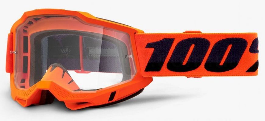 Маска 100% ACCURI II Goggle Orange - Clear Lens, Clear Lens
