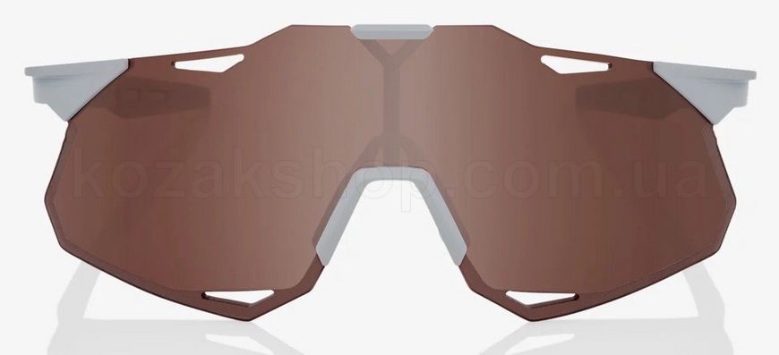 Окуляри Ride 100% HYPERCRAFT XS - Matte Stone Grey - HiPER Crimson Silver Mirror Lens, Mirror Lens