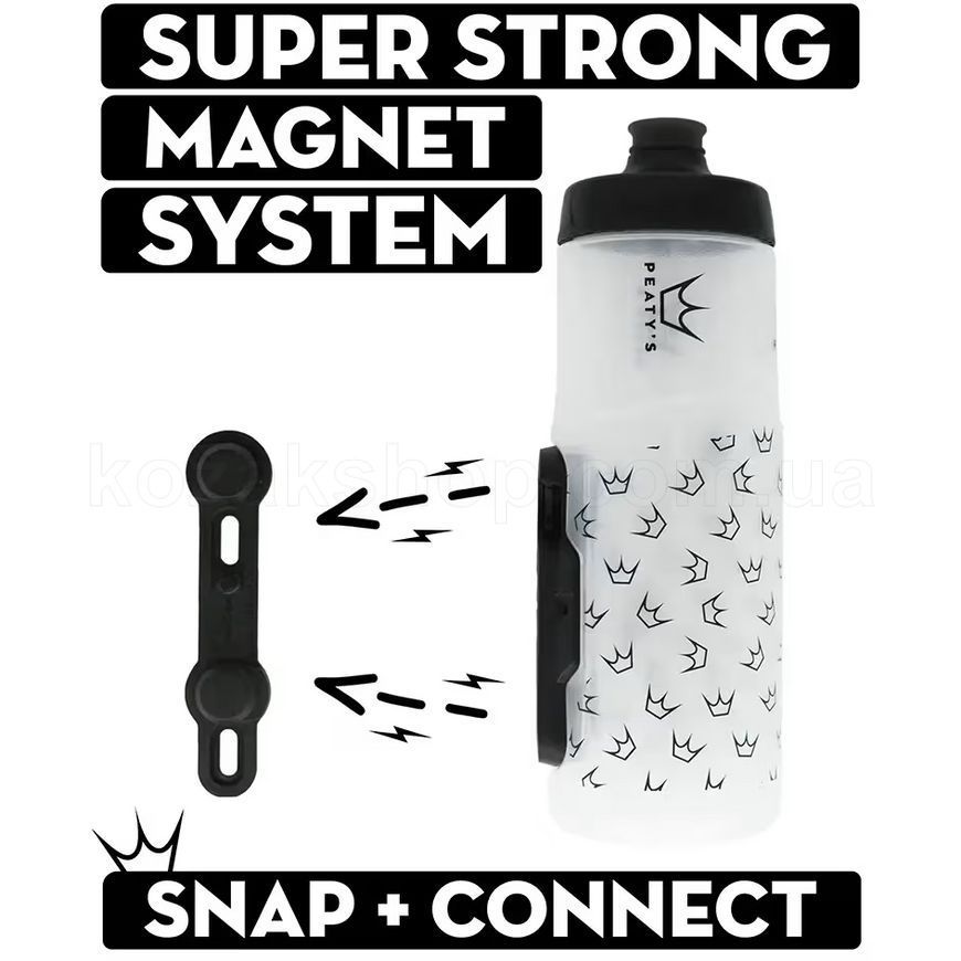 Фляга Peaty's x Fidlock Lockin Bottle, Crown / Smoke, 750ml