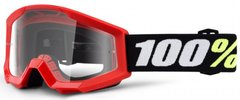 Детская маска 100% STRATA MINI Goggle Red - Clear Lens, Clear Lens