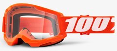 Маска 100% STRATA 2 Goggle Orange - Clear Lens, Clear Lens
