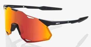 Очки Ride 100% HYPERCRAFT XS - Soft Tact Black - HiPER Red Multilayer Mirror Lens, Mirror Lens