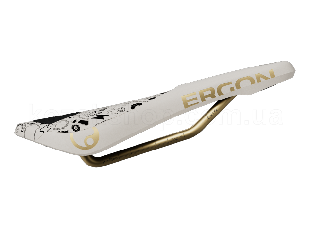 Сідло Ergon SM Downhill Comp Vali H&ouml;ll Edition [white / gold]
