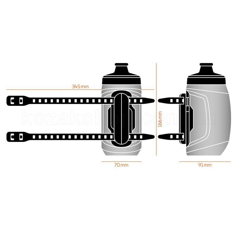 Фляга FIDLOCK TWIST bottle 450 kids + Universal base [clear]