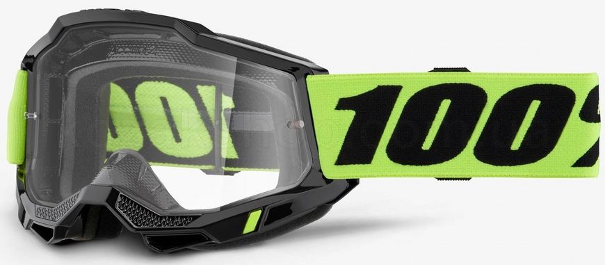 Маска Ride 100% ACCURI 2 Goggle Neon Yellow - Clear Lens, Clear Lens